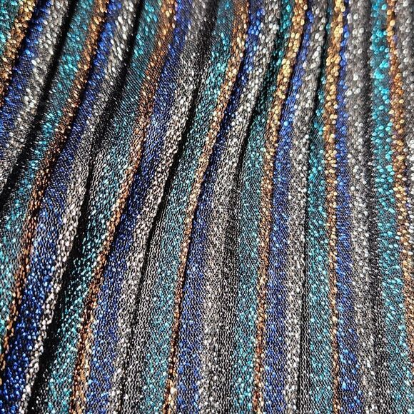 Topshop Shimmering Blue and Silver Dress - Picture 8 of 13